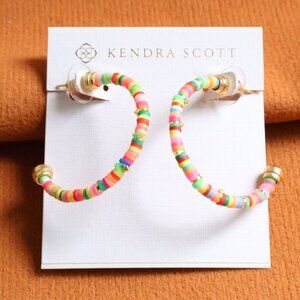 Kendra Scott | Reece - Gold Neon Mix Small Hoop Earrings